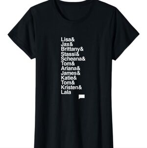 Vanderpump Rules Names Original Cast Black Short-sleeved T-shirt